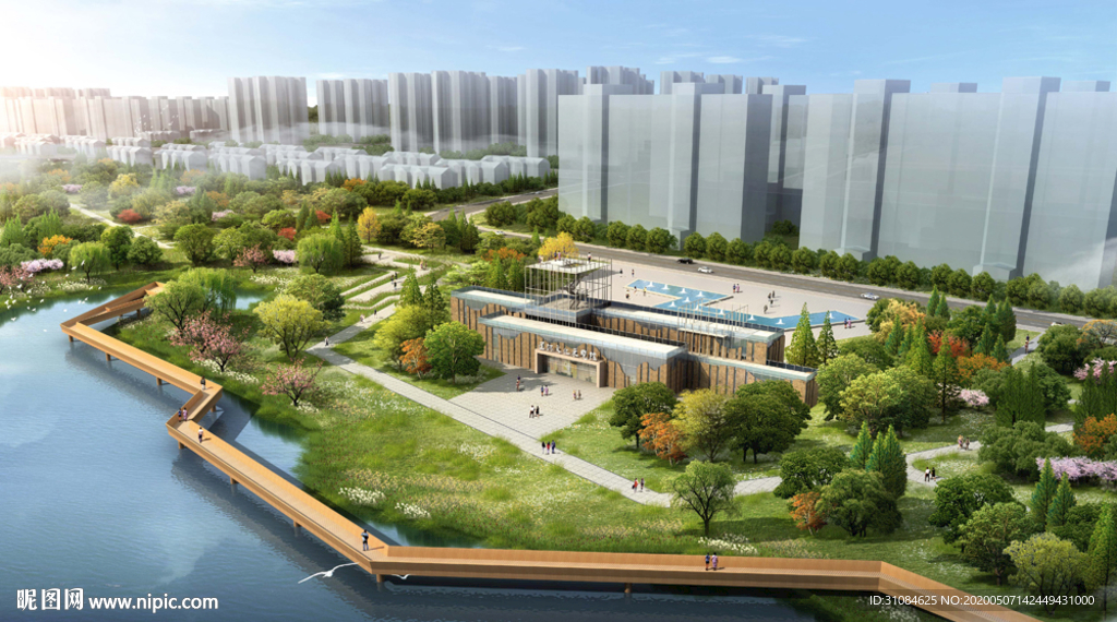 景观效果图湿地效果图公园效果图