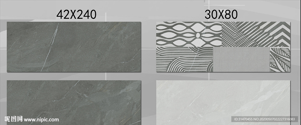 灰色大理石瓷片配套通道分色