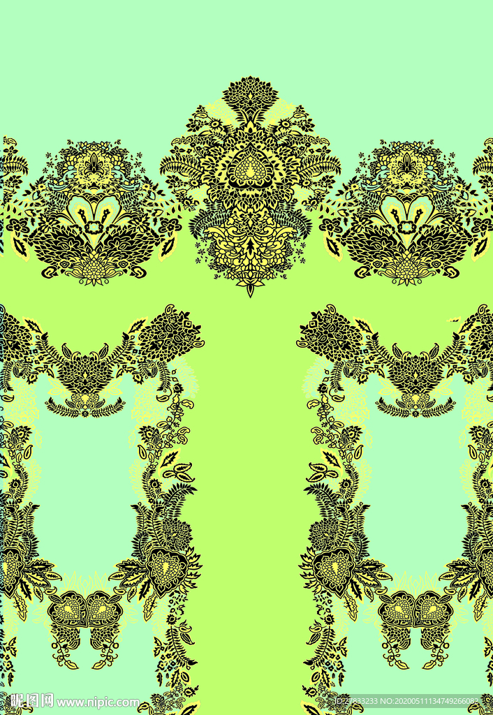 腰果花 名族风 底纹 佩利斯