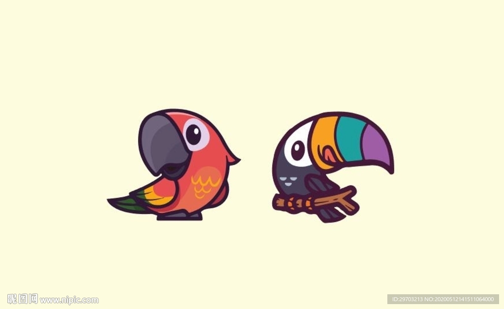 卡通鸟