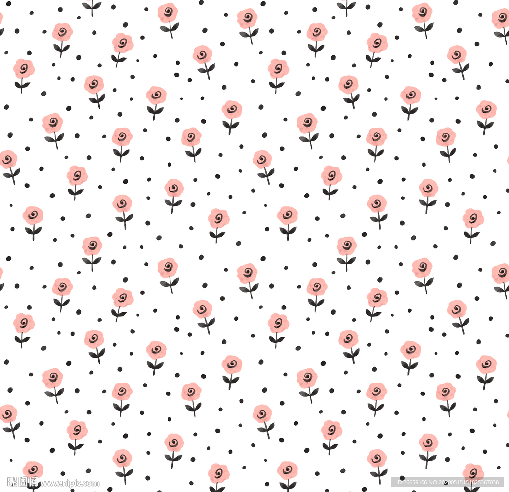 时尚几何抽象大牌数码印花小碎花