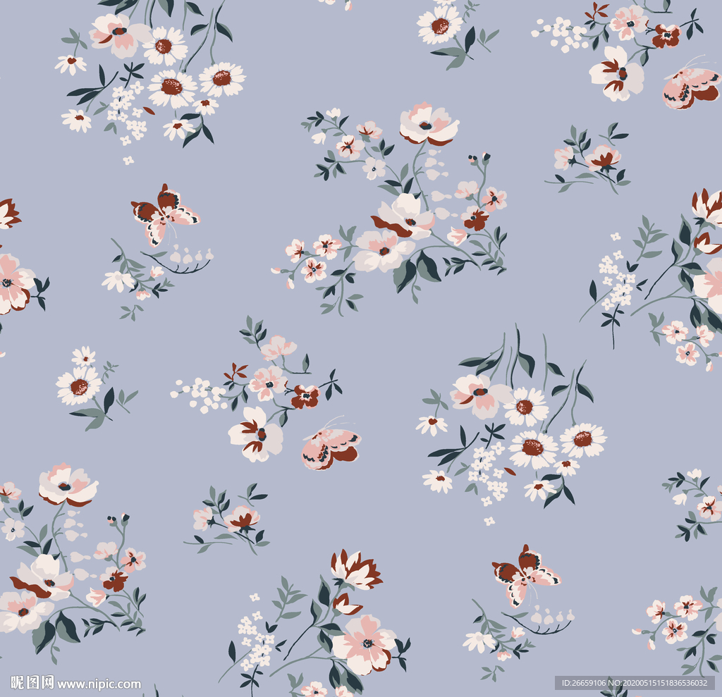 时尚几何抽象大牌数码印花小碎花