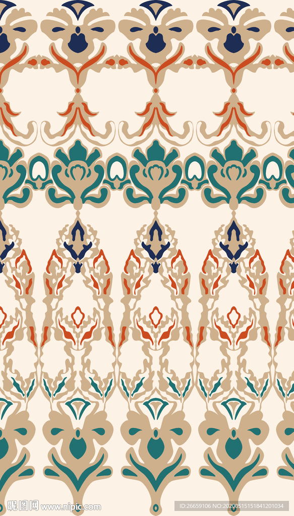 时尚几何抽象大牌数码印花图案