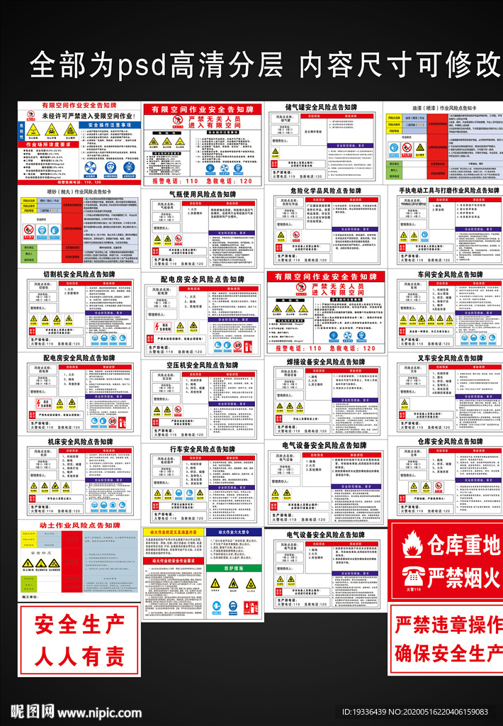 各类安全告知牌