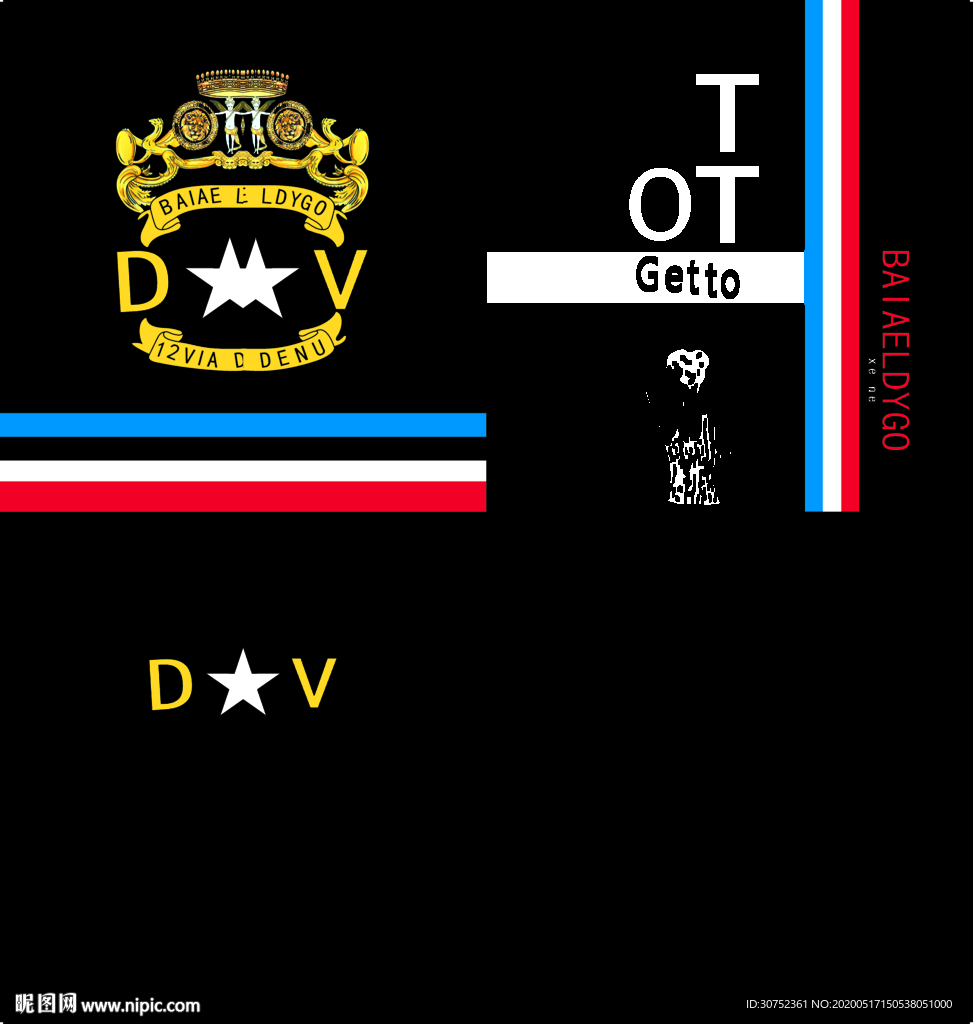 范斯哲 大牌 抽象 皇冠 字母