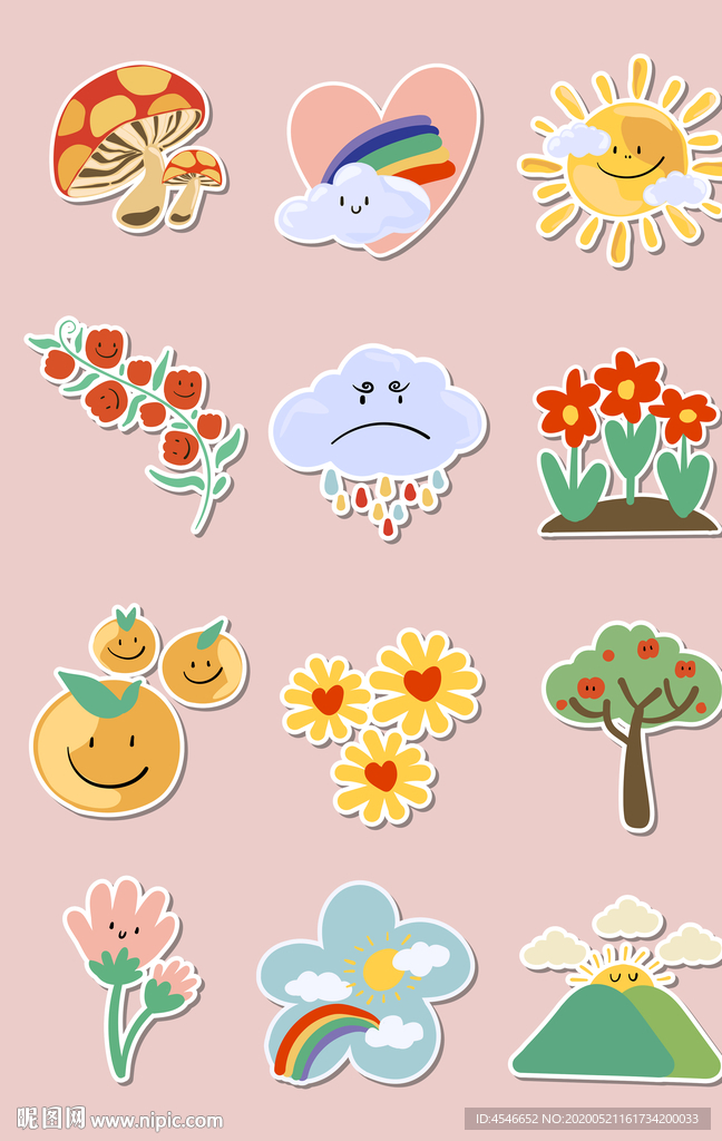 卡通彩绘设计元素