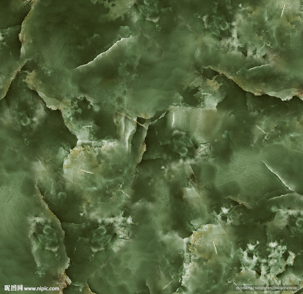 绿色豪华石纹 PSD通道分层
