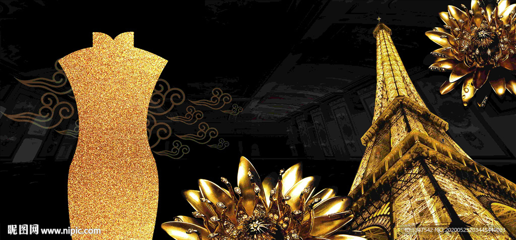 东方巴黎 背景画