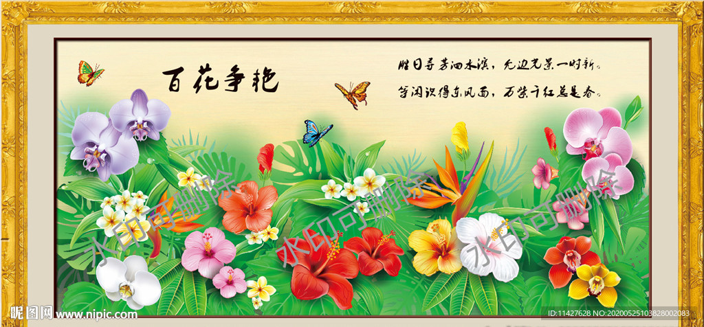 花开富贵百花争艳