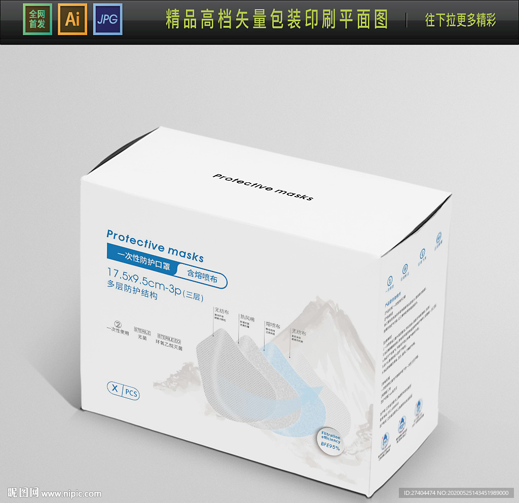 5月新规出口中国风口罩包装