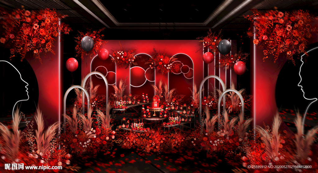 泰式婚礼迎宾区