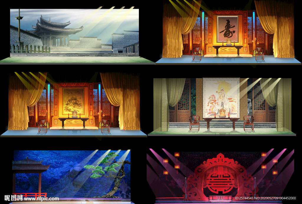 戏曲场景设计图