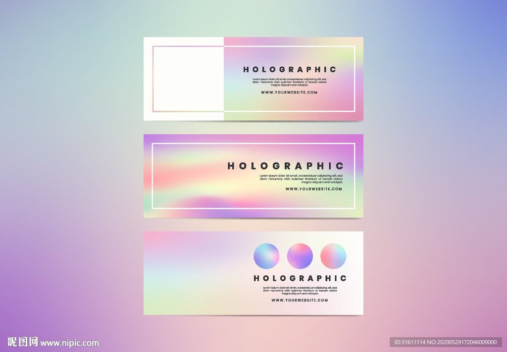 绚丽时尚多彩背景海报排版