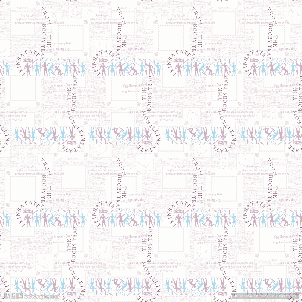 大牌抽象人物字母乱花