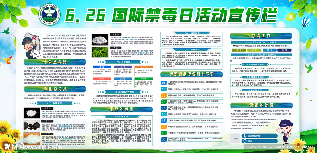 6.26国际禁毒日活动宣传栏