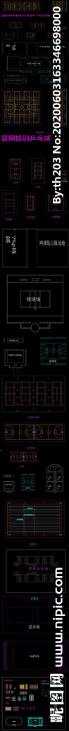 体育类场地设计常用CAD图块