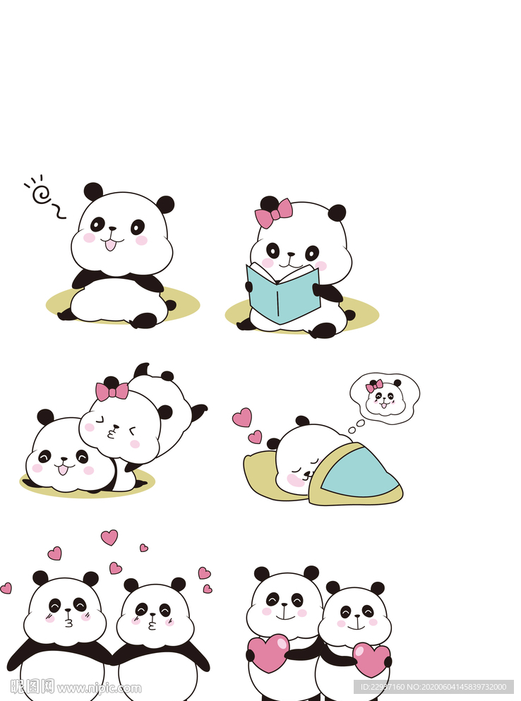 卡通熊猫