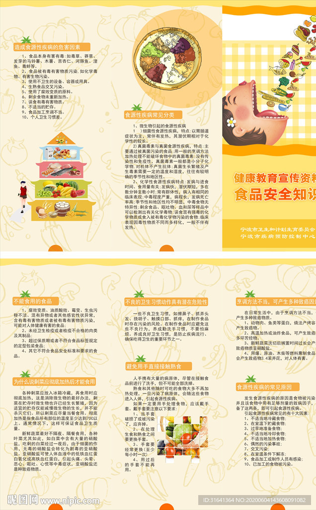 食品安全折页
