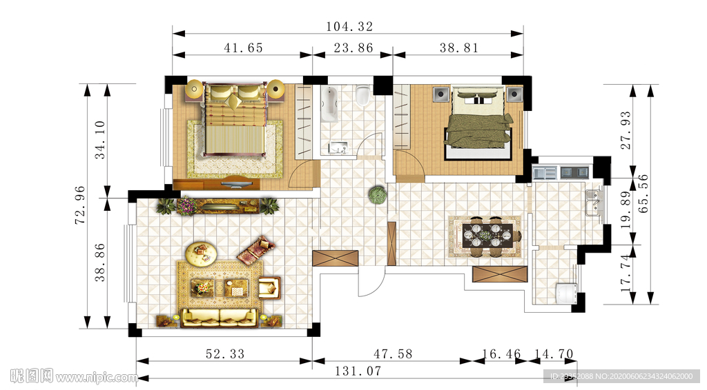 分层高清户型图