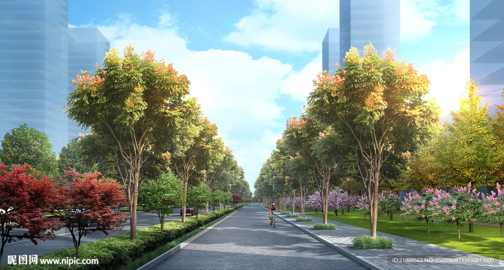 道路效果图景观效果图市政效果图