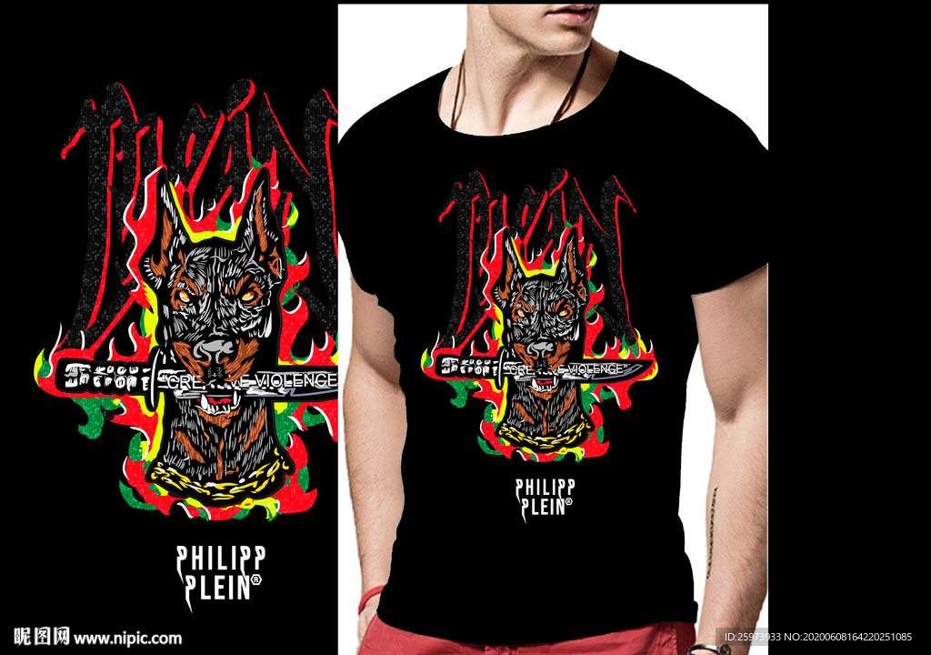 大牌男装 火焰 熊