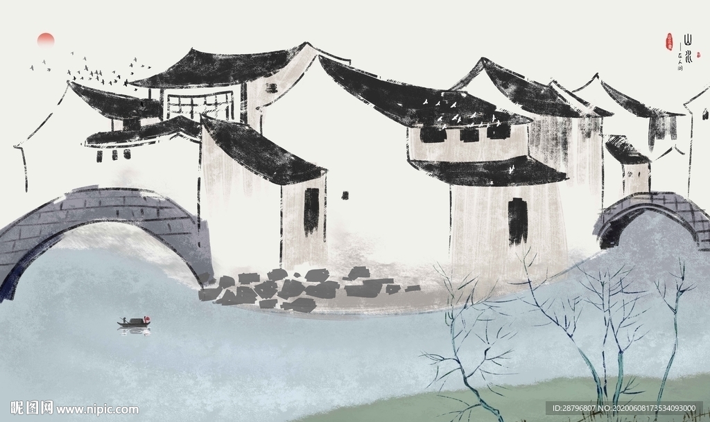 水墨江南的房子