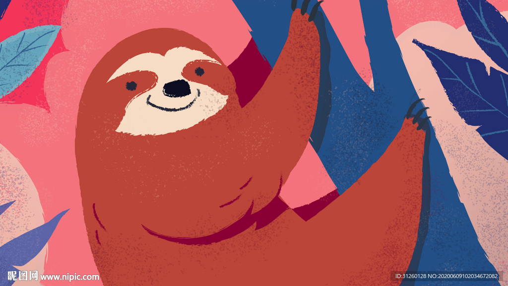 可爱动物背景墙