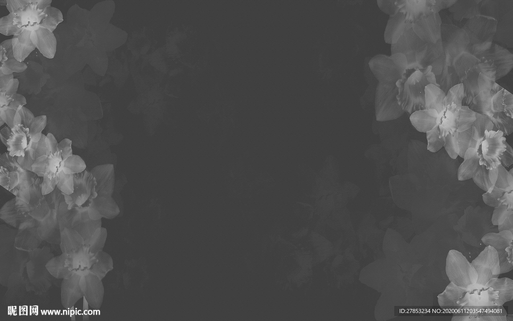 欧式复古怀旧手绘花朵花卉背景墙