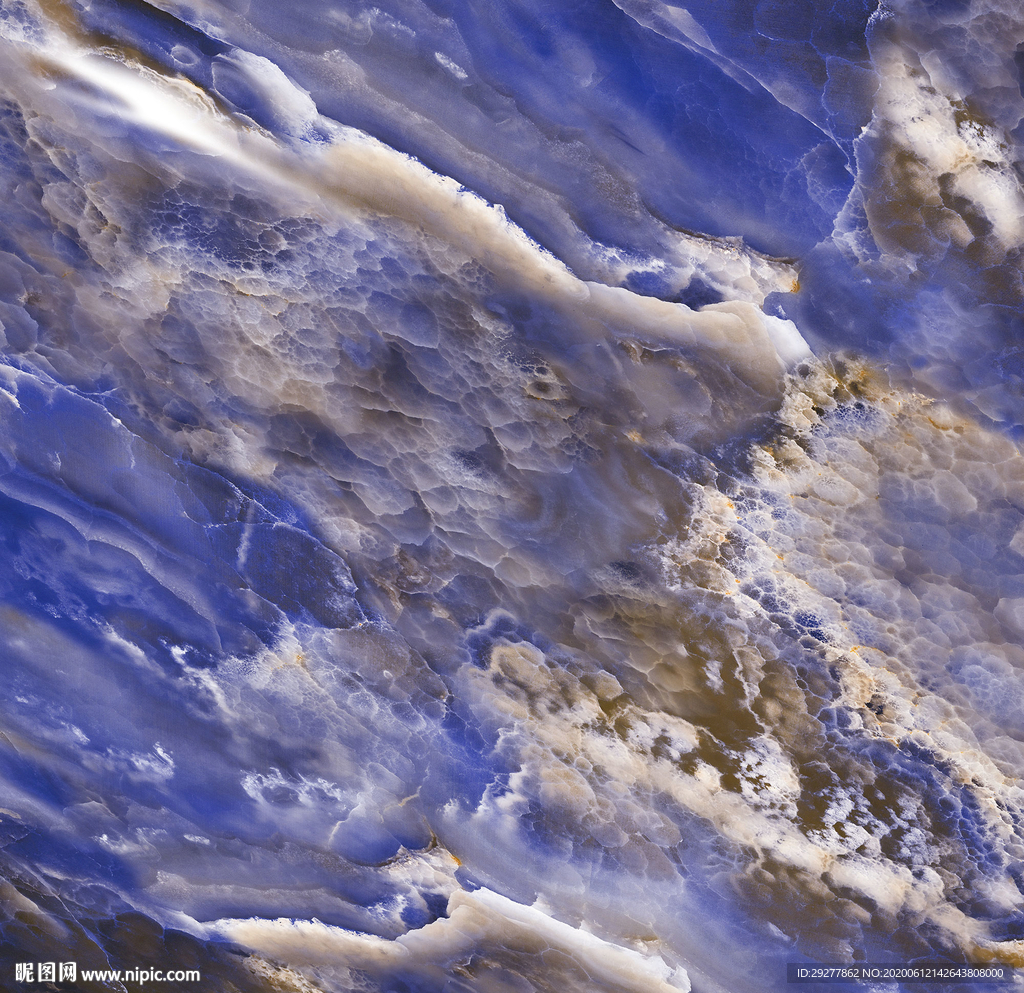 蓝色质感石纹 PSD通道分层