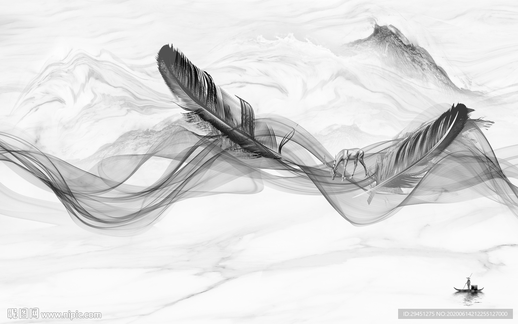 最新现代背景墙 TIF分层