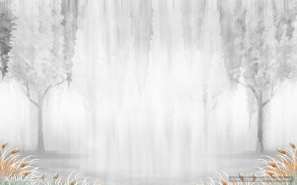 高档轻奢新背景墙 TIF分层