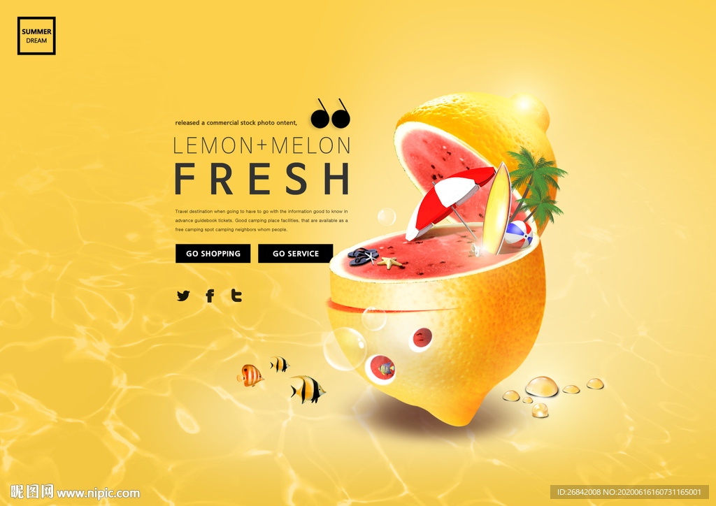 创意炫彩旅游广告