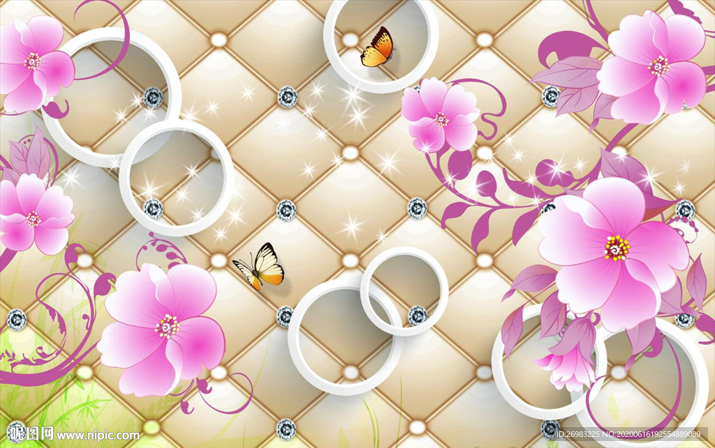 现代简约花朵花卉