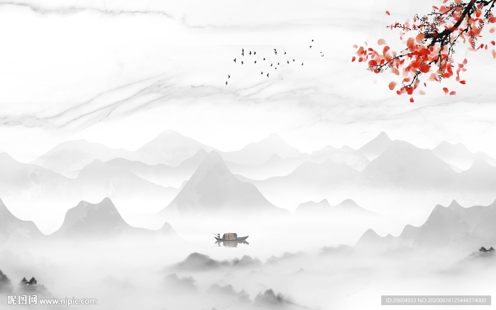 高档爵士白山水 tif分层