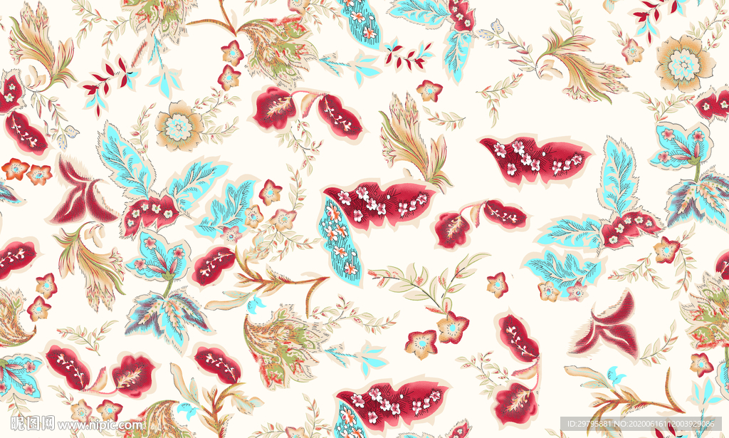 数码 印花 花朵 大牌 手绘花