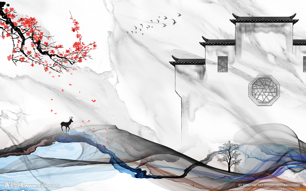 现代高端爵士白 TIF分层