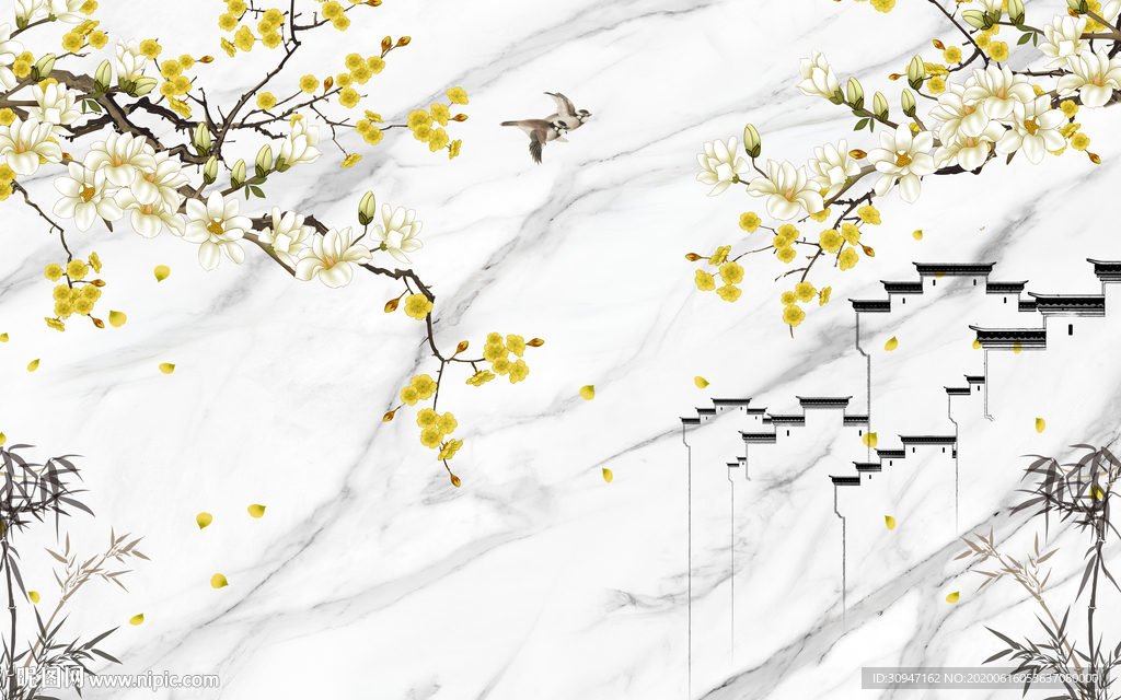 银杏高端爵士白 TIF分层