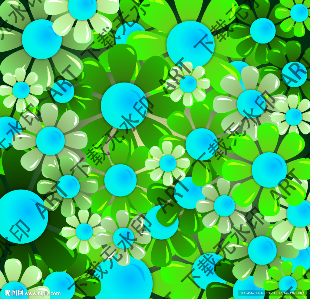 太阳花 菊花 花朵 数码印花