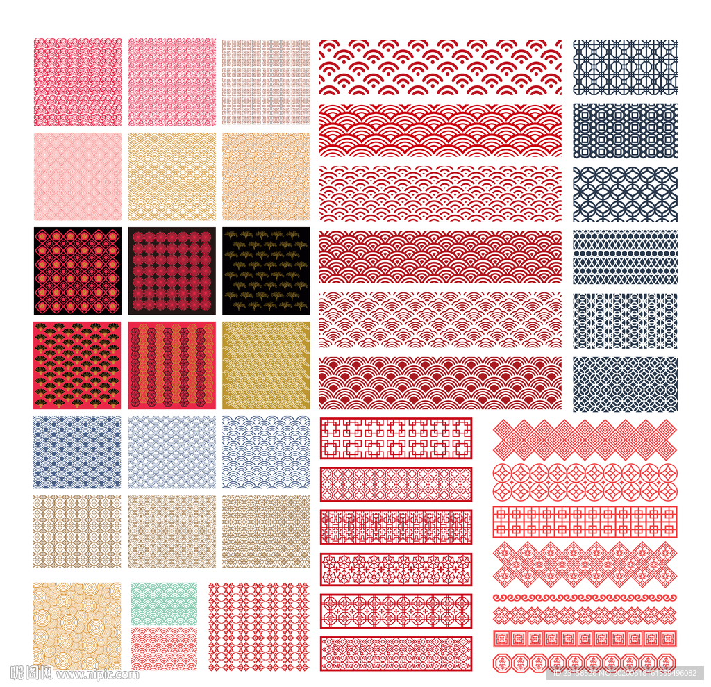 矢量底纹图案