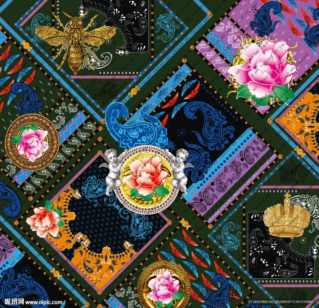 佩斯利 大牌 方巾 范思哲