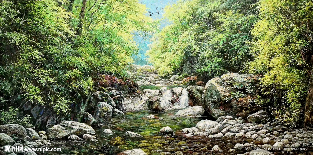 风景油画山水油画