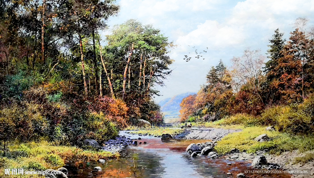 风景油画山水油画