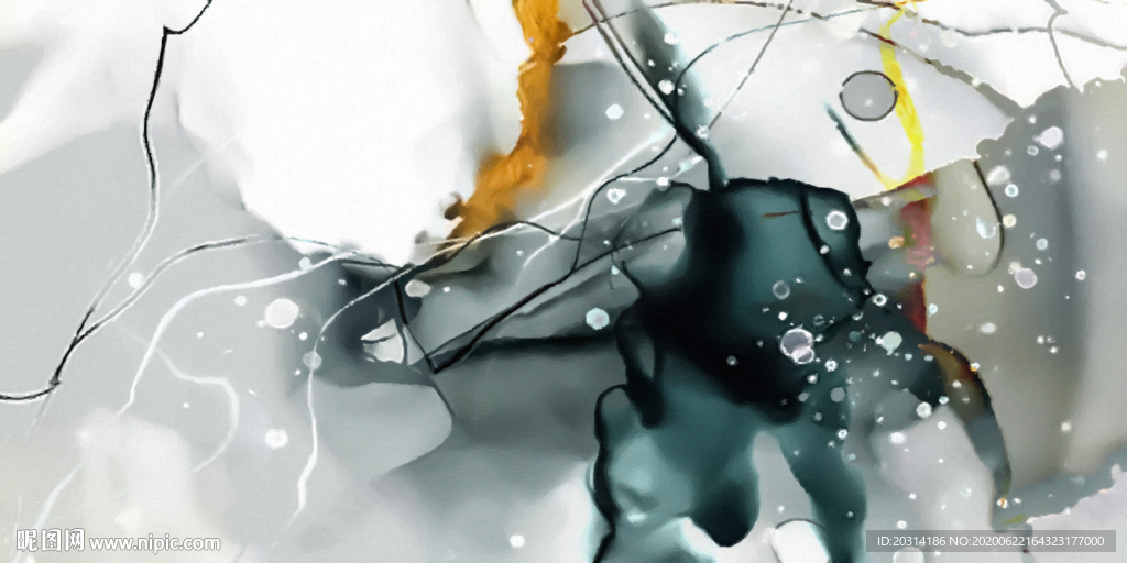 现代风格抽象油画酒店装饰画壁画