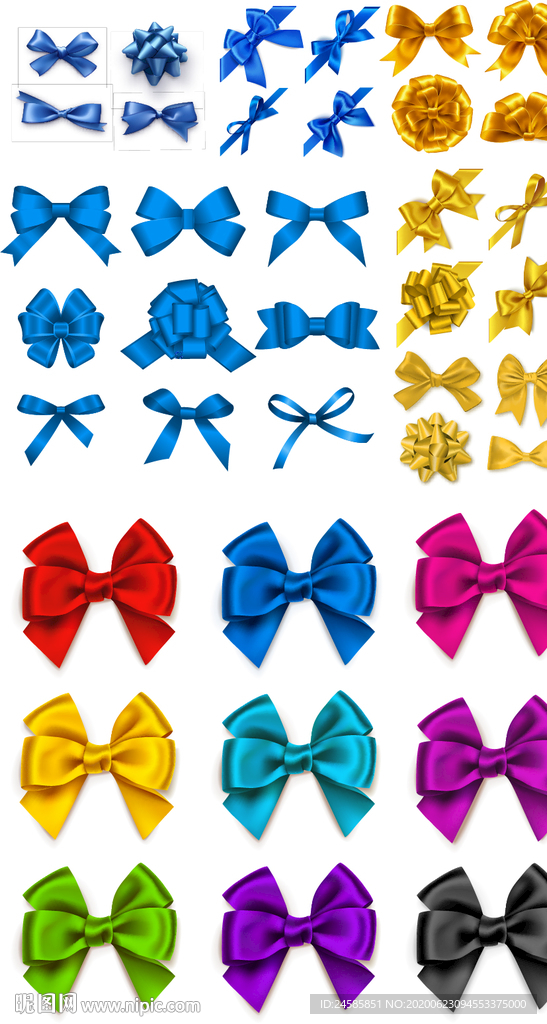 蝴蝶结 礼盒装饰 丝带 彩带