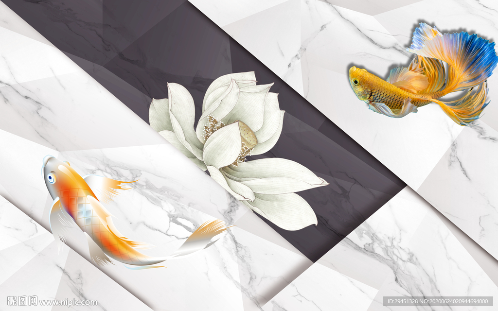 爵士白奢华背景墙 tif分层