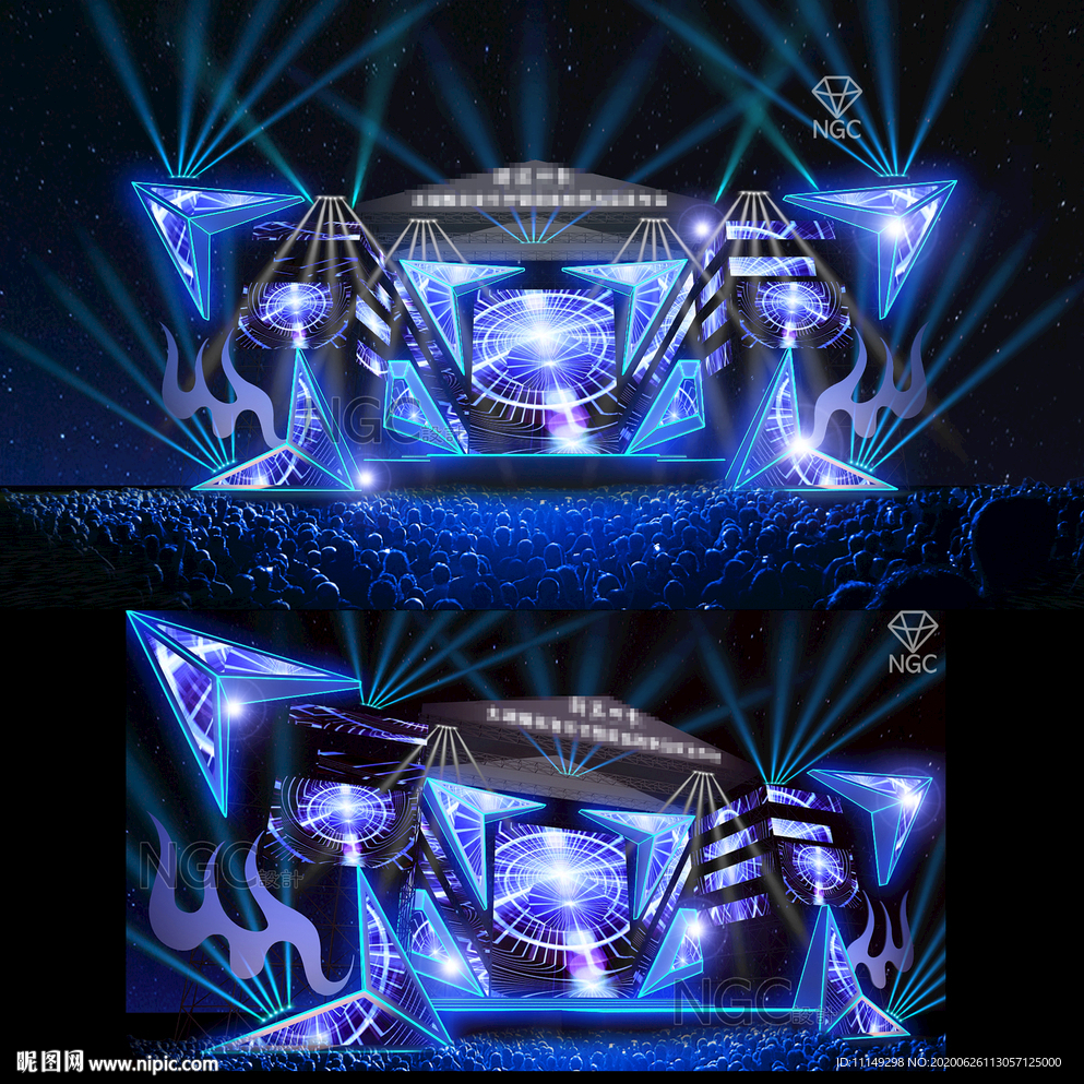 酷炫 音乐节 舞台 舞美