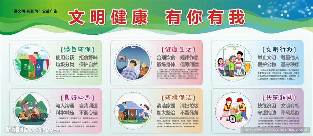 文明健康 有你有我宣传栏