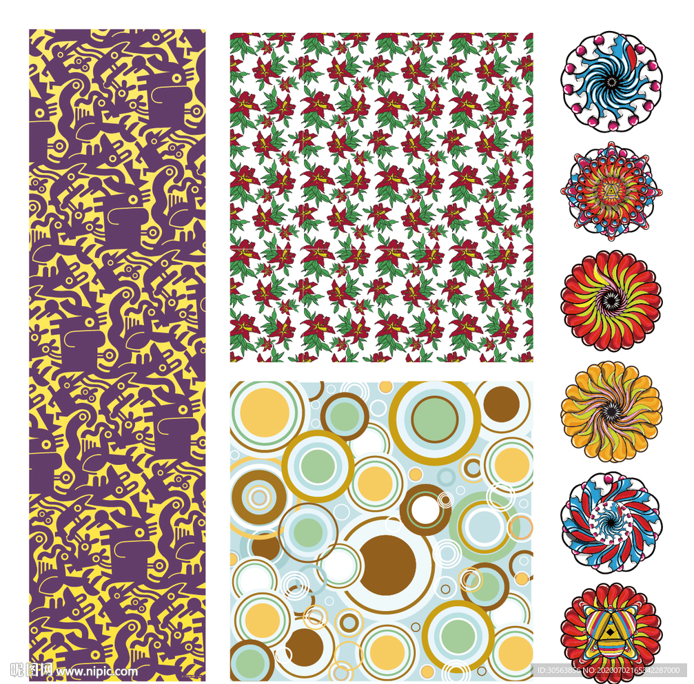 欧式底纹、花纹