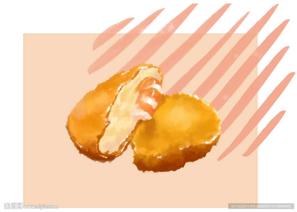 薯饼 分层鲜虾饼