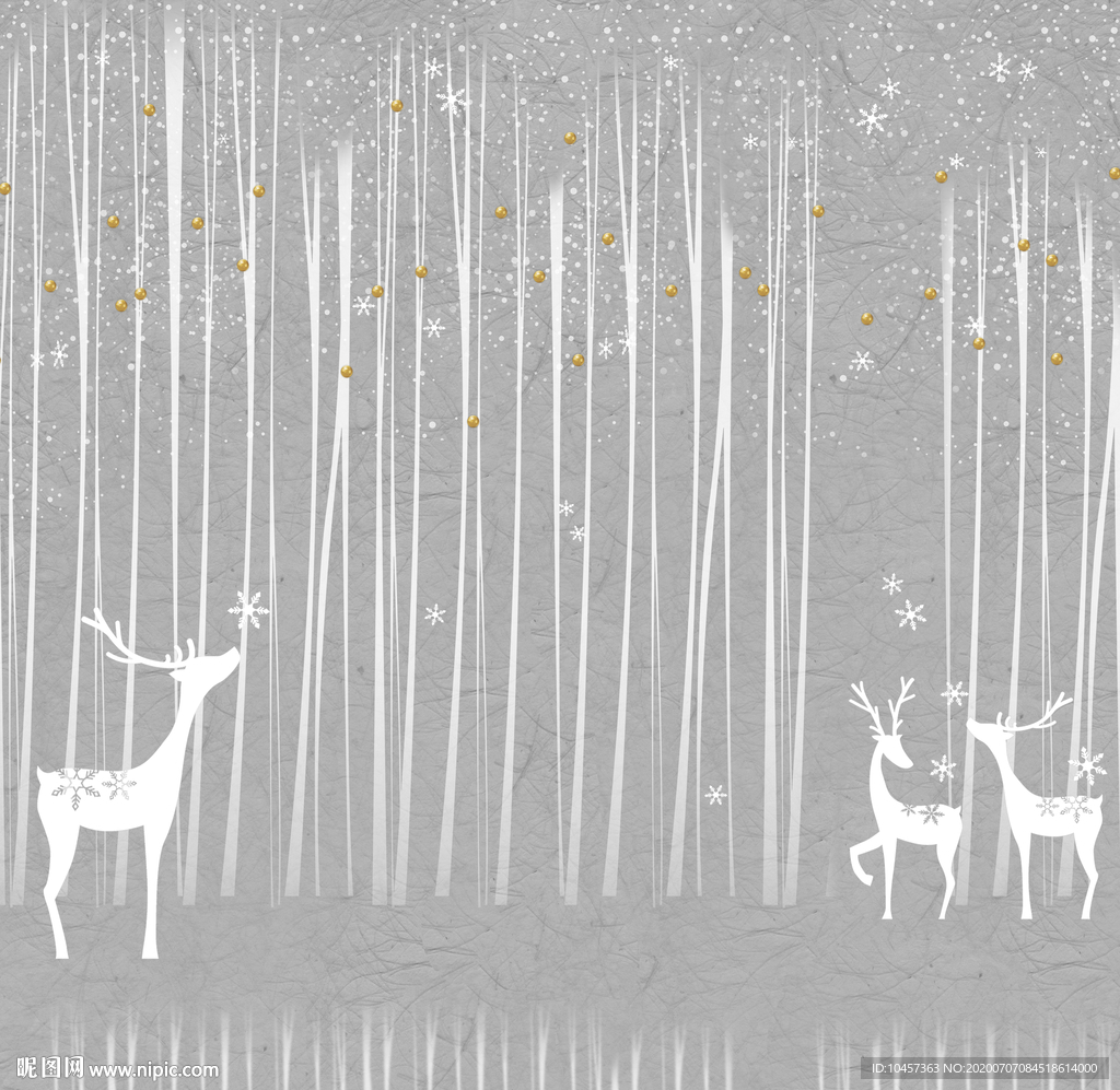 美式树林梅花鹿